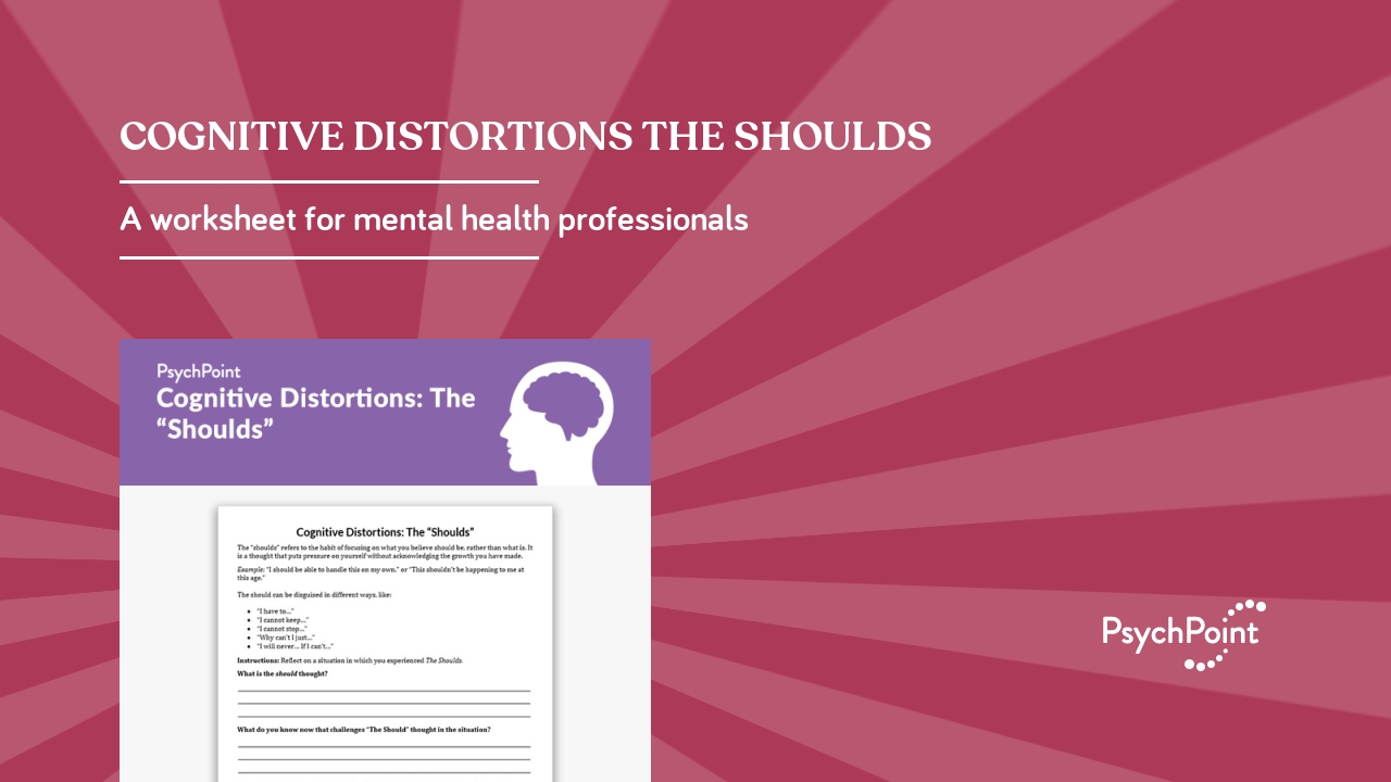 Should Statements Cognitive Distortions: The