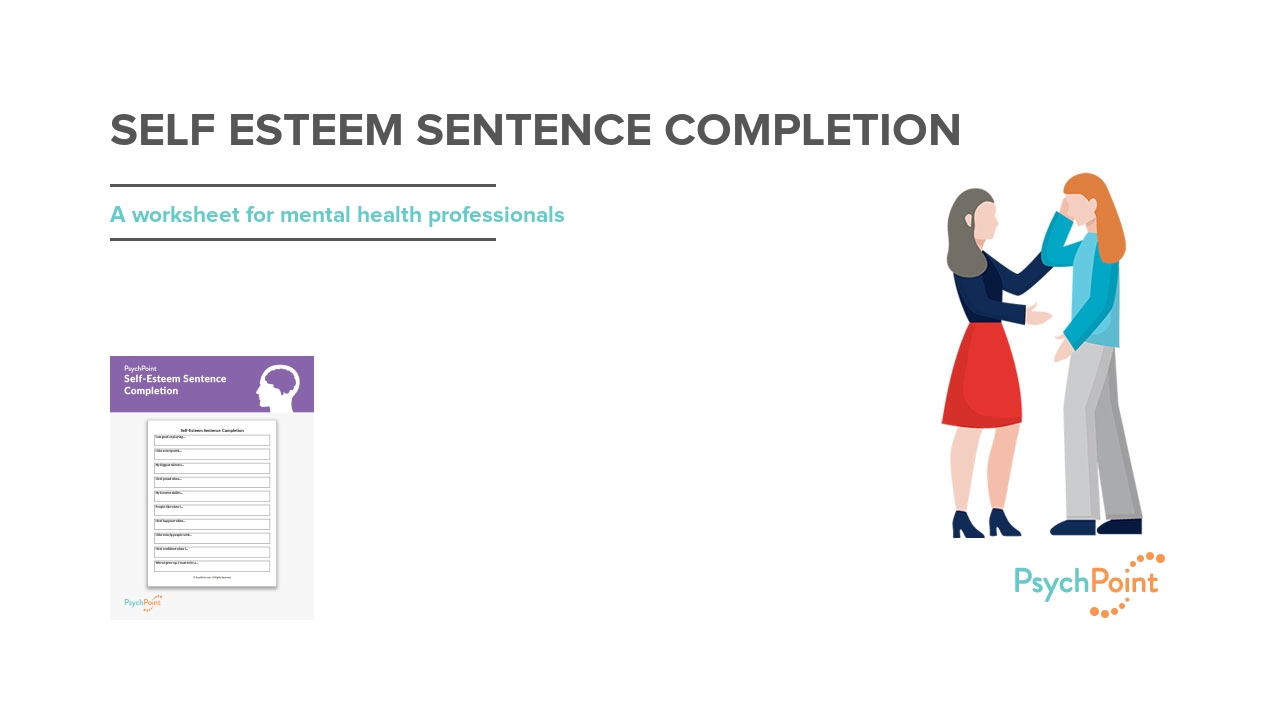Self Esteem Sentence Completion Worksheet PsychPoint