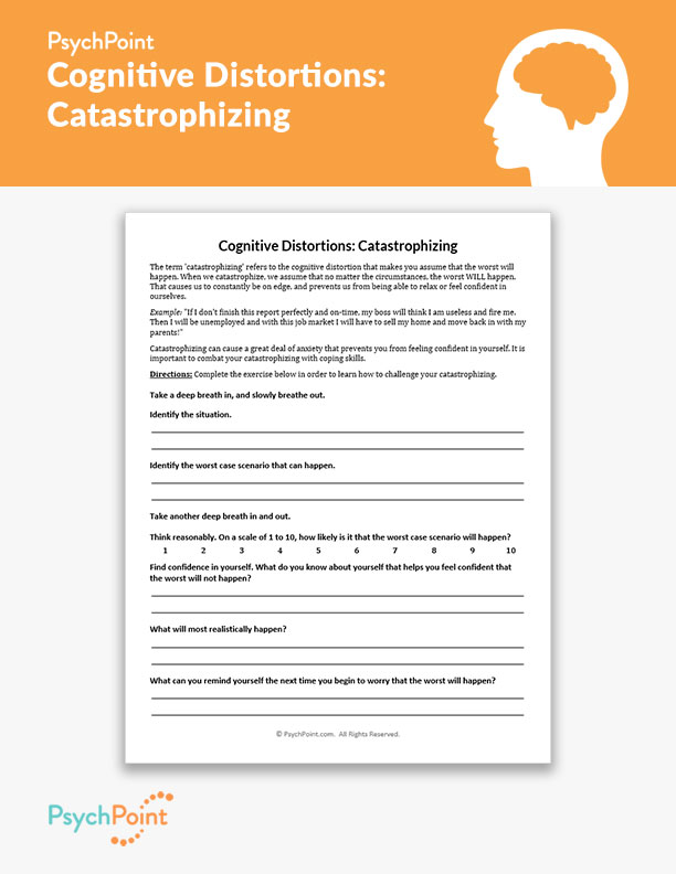 Cognitive Distortions: Catastrophizing Worksheet