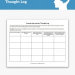 Countering Anxiety Thought Log Worksheet