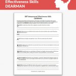 DBT Interpersonal Effectiveness Skills DEARMAN Worksheet