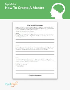 How To Create A Mantra Worksheet