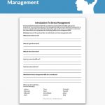 Introduction To Stress Management Worksheet