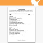 Panic Assessment Worksheet