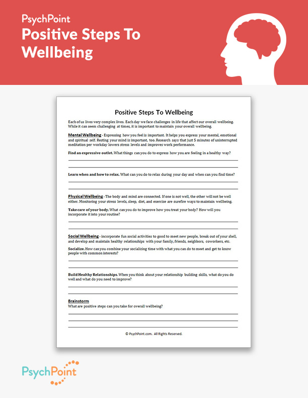 Positive Steps To Wellbeing