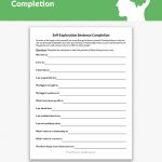 Self-Exploration Sentence Completion Worksheet