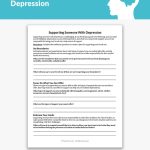Supporting Someone With Depression Worksheet