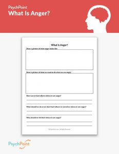 What Is Anger? Worksheet