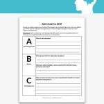 ABC Model For REBT Worksheet