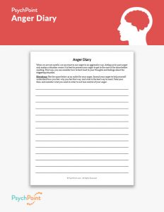 Anger Diary Worksheet