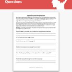 Anger Discussion Questions Worksheet