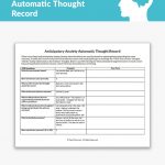 Anticipatory Anxiety Automatic Thought Record Worksheet