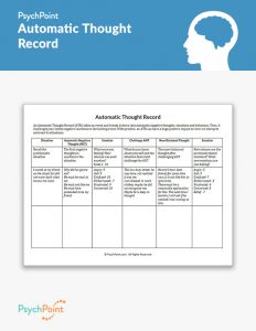 Automatic Thought Record Worksheet