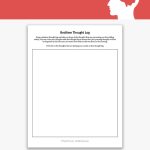 Bedtime Thought Log Worksheet