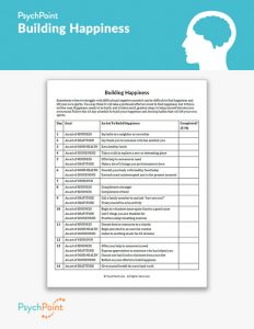 Building Happiness Worksheet