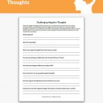 Challenging Negative Thoughts Worksheet