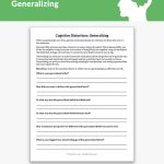 Cognitive Distortions: Generalizing Worksheet