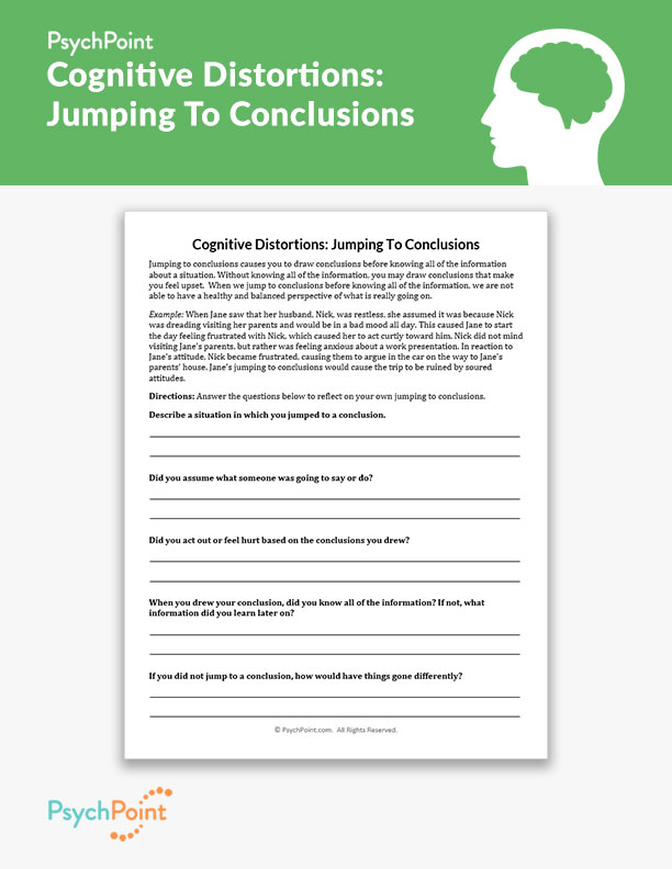 Cognitive Distortions: Jumping To Conclusions