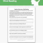 Cognitive Distortions: Mind Reading Worksheet