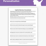 Cognitive Distortions: Personalization Worksheet