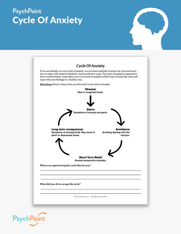 Cycle Of Anxiety Worksheet