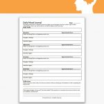 Daily Mood Journal Worksheet