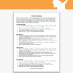 Deep Breathing Worksheet