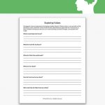 Exploring Values Worksheet