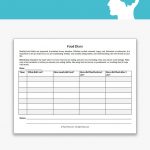 Food Diary Worksheet