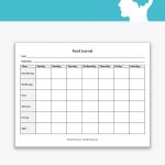 Food Journal Worksheet