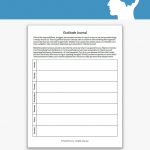 Gratitude Journal Worksheet