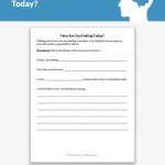 How Are You Feeling Today? Worksheet