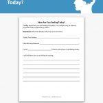 How Are You Feeling Today? Worksheet