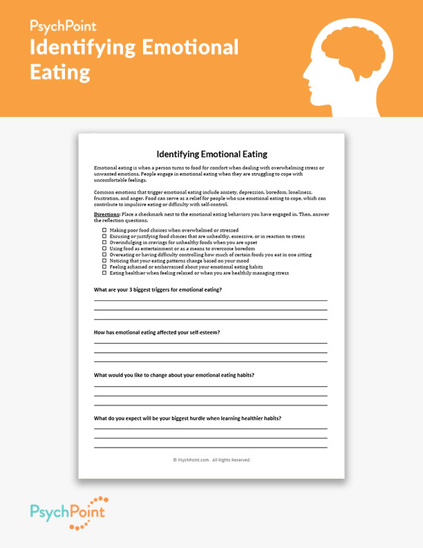 Identifying Emotional Eating Worksheet