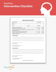 Intervention Checklist