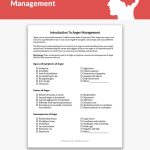 Introduction To Anger Management Worksheet