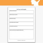 My Fears And Strengths Worksheet