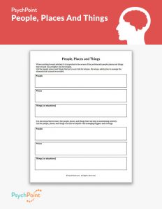 People, Places And Things Worksheet