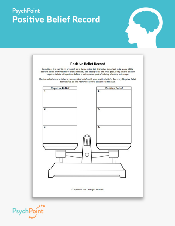 Positive Belief Record Worksheet