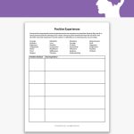 Positive Experiences Worksheet