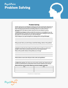 Problem Solving Worksheet Problem Solving Worksheet