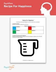 Recipe For Happiness Worksheet