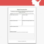 Relapse Prevention Plan Worksheet