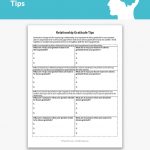 Relationship Gratitude Tips Worksheet