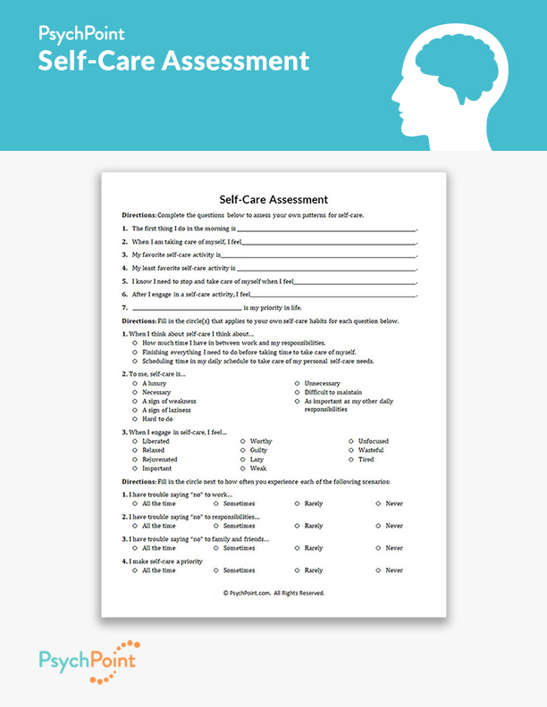 Self-Care Assessment Worksheet