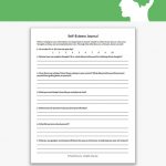 Self-Esteem Journal Worksheet