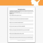 Setting Boundaries Worksheet