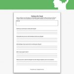 Setting Life Goals Worksheet