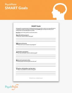 SMART Goals Worksheet