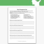 Stress Management Tips Worksheet